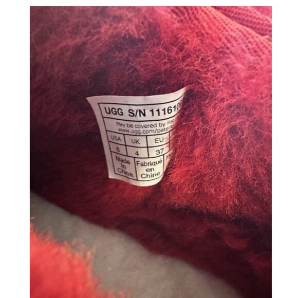 Women UGG Red Classic Ultra Mini Boot Size 6 - Picture 5 of 6